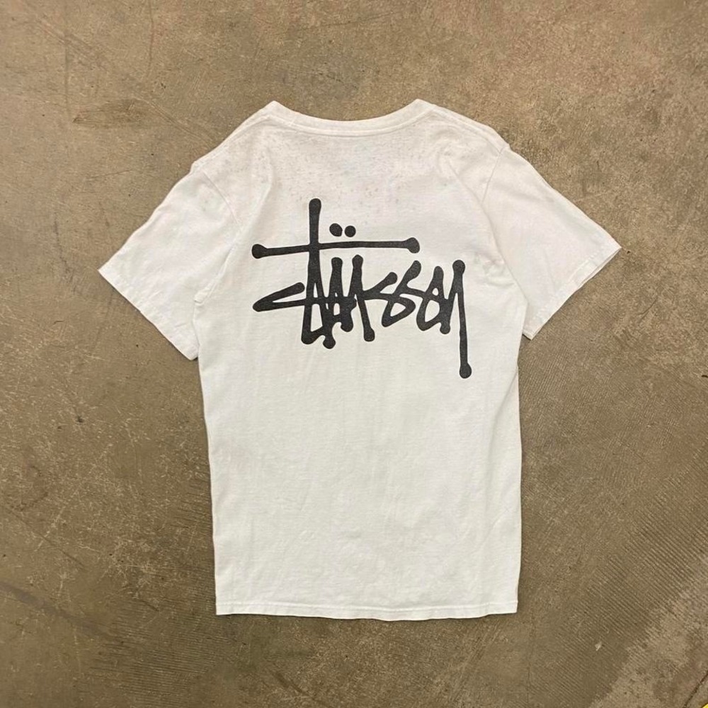 Vintage 90s Stussy Skater T-Shirt Size Small